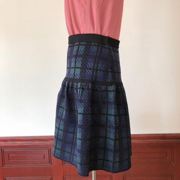 NWOT Cynthia Rowley • Tartan Wool Skirt - Picture 2 of 8